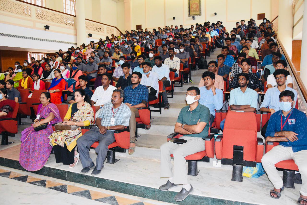 Seminar on "Mental Health" by Ms. Saadhvi Nirmal, Assistant professor, MSCIMHR for nearly 250 students of Thiagarajar Engineering College, Madurai